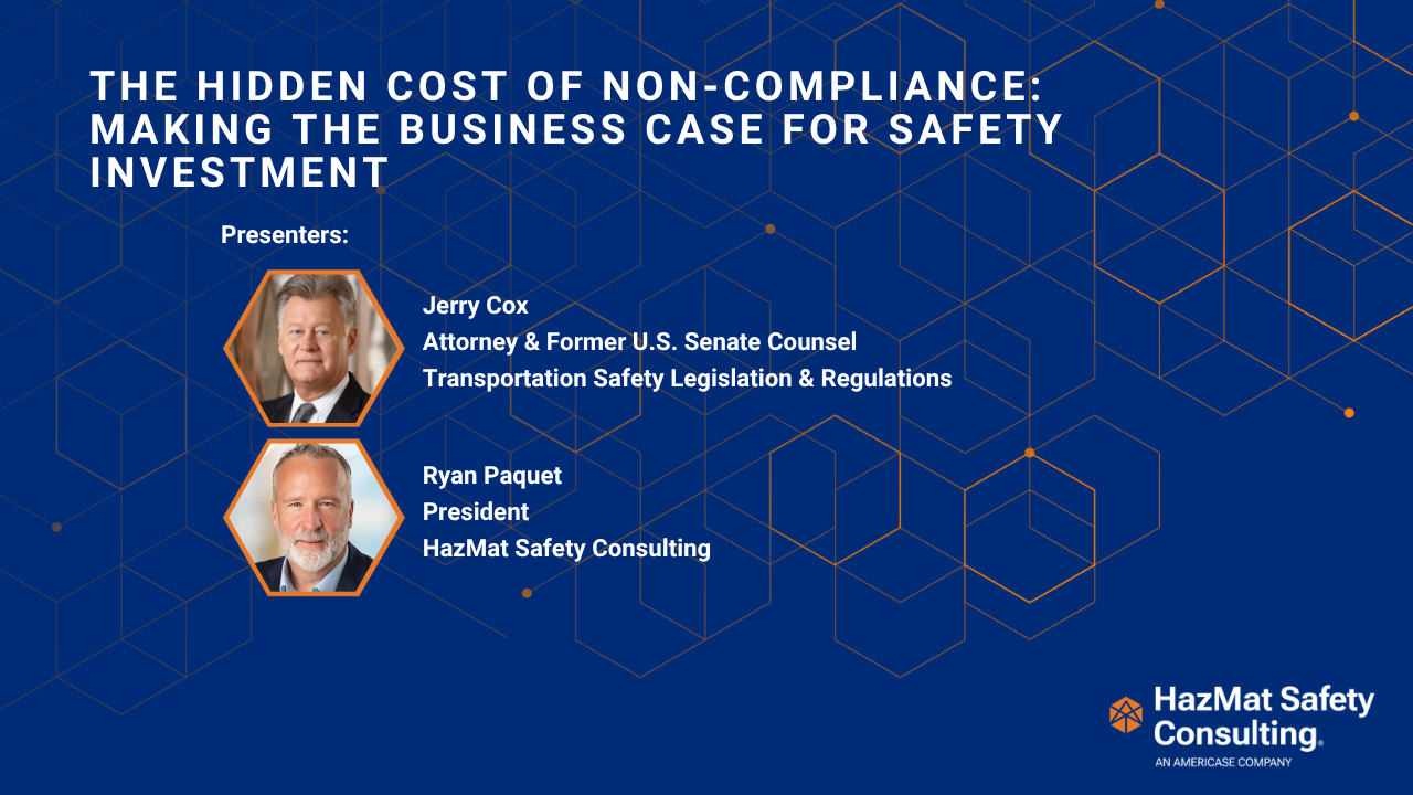 HazMat Safety Consulting to Host Game-Changing Webinar: The Real Cost of One PHMSA Violation