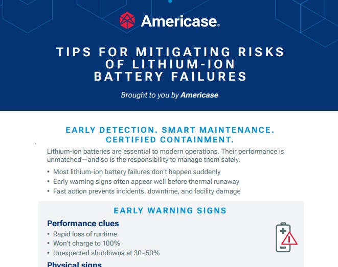 Tips for Mitigating Risks of Li-Ion Battery Failures